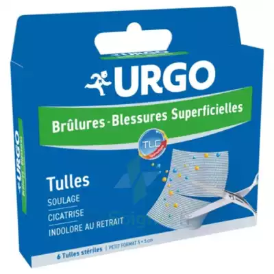 Urgo Brûlures - Blessures Superficielles Tulles Petit Format 5x5cm B/6 à IS-SUR-TILLE